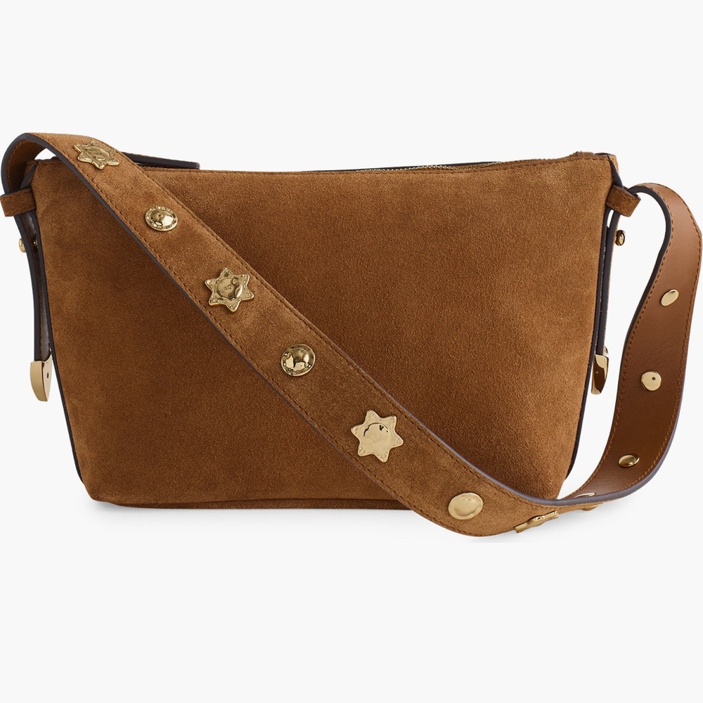 Madewell Sun Medallion Suede Shoulder Bag